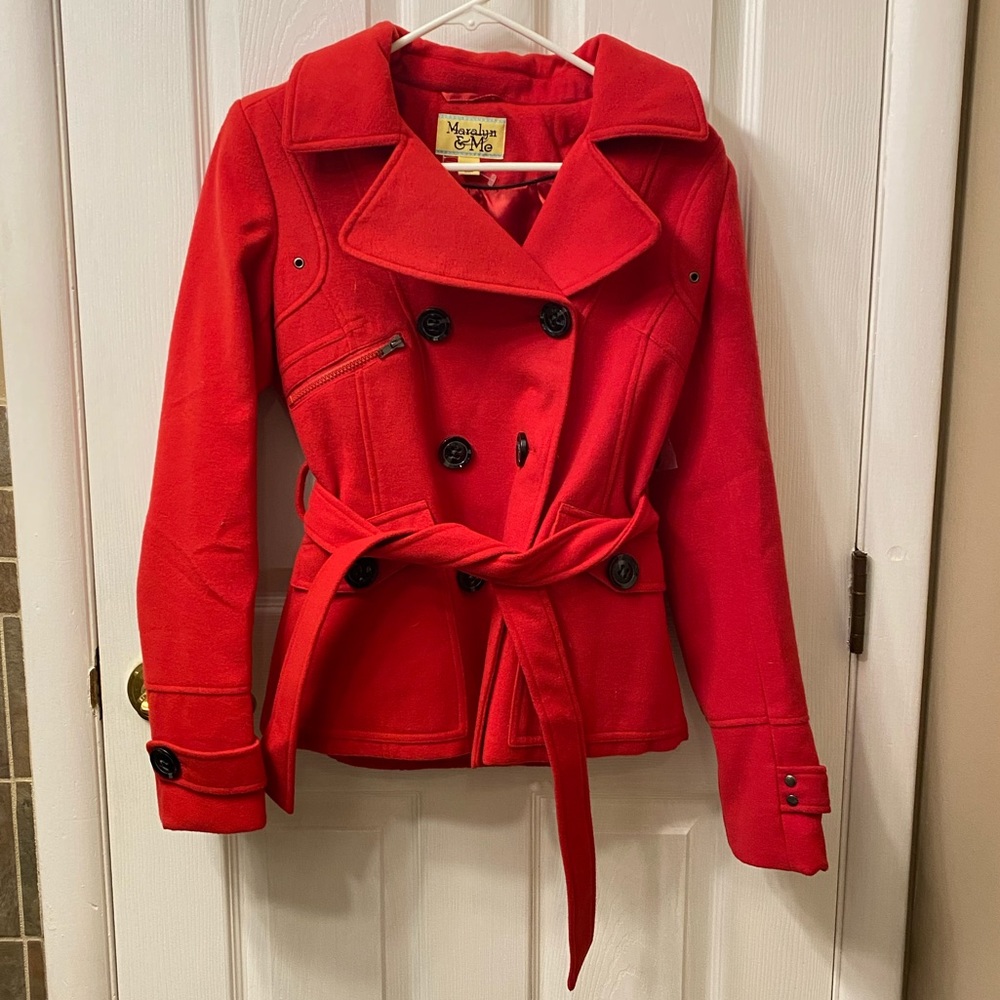 Junior’s Maralyn and Me brand Red Coat - Picture 1 of 16